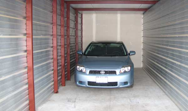 store a car in a storage unit