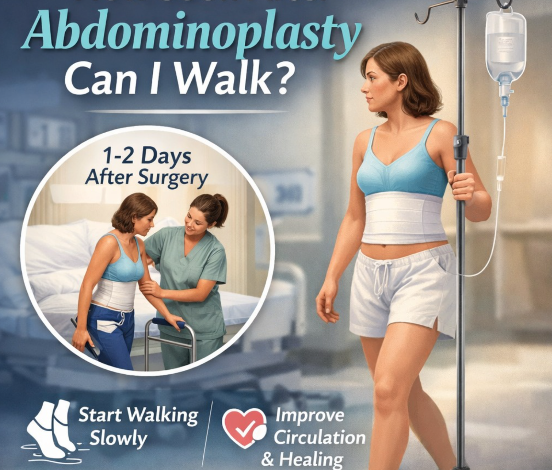 How soon after abdominoplasty can I walk?